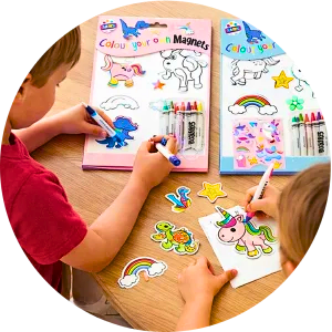 Magneti za bojenje – kreativni set za decu (10 kom)