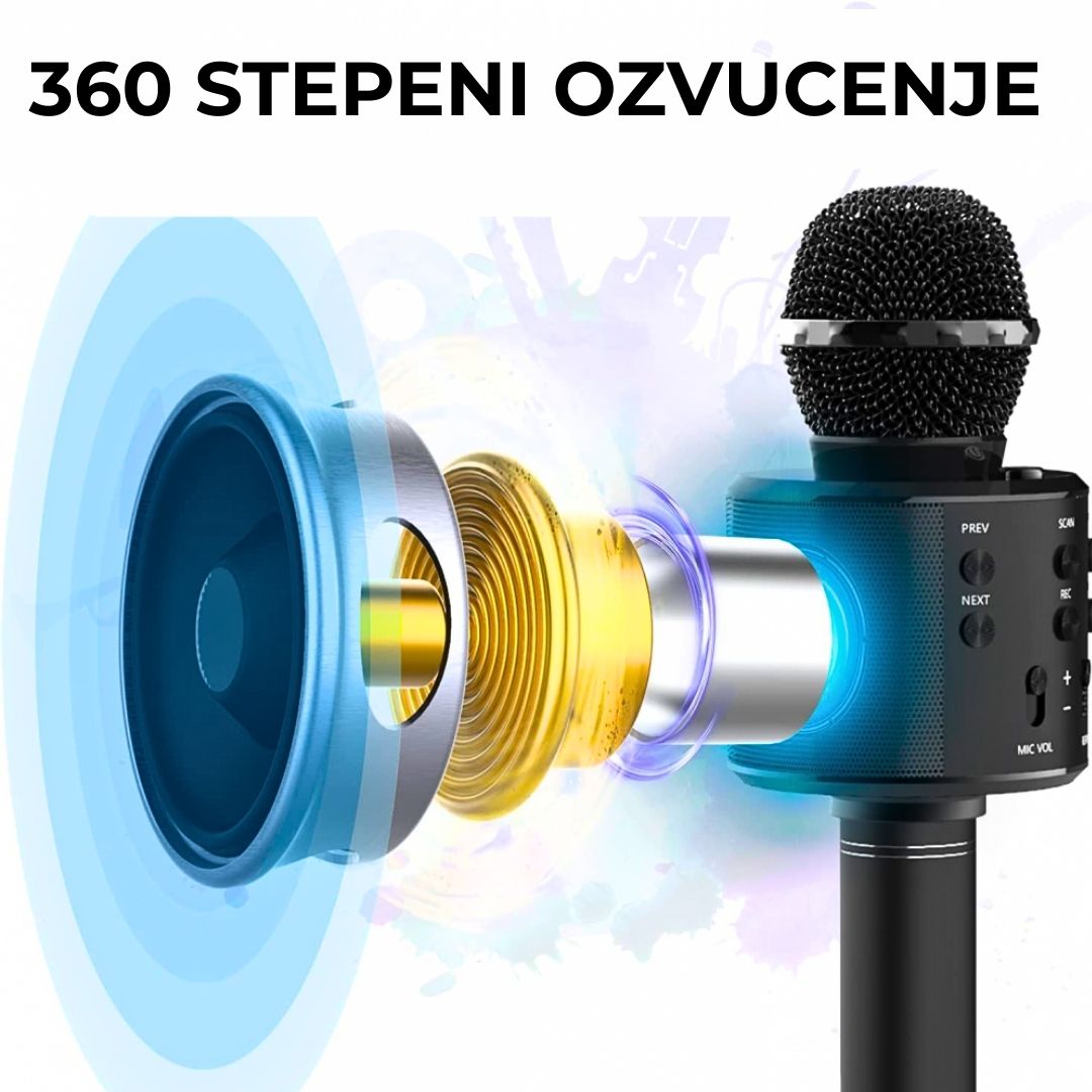 2u1 Bluetooth Mikrofon-zabava sigurna