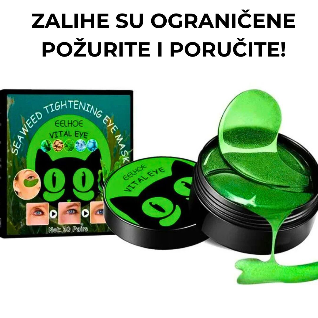 Maska za područje oko očiju sa kolagenom i hijaluronom – zategnite, osvežite i podmladite pogled