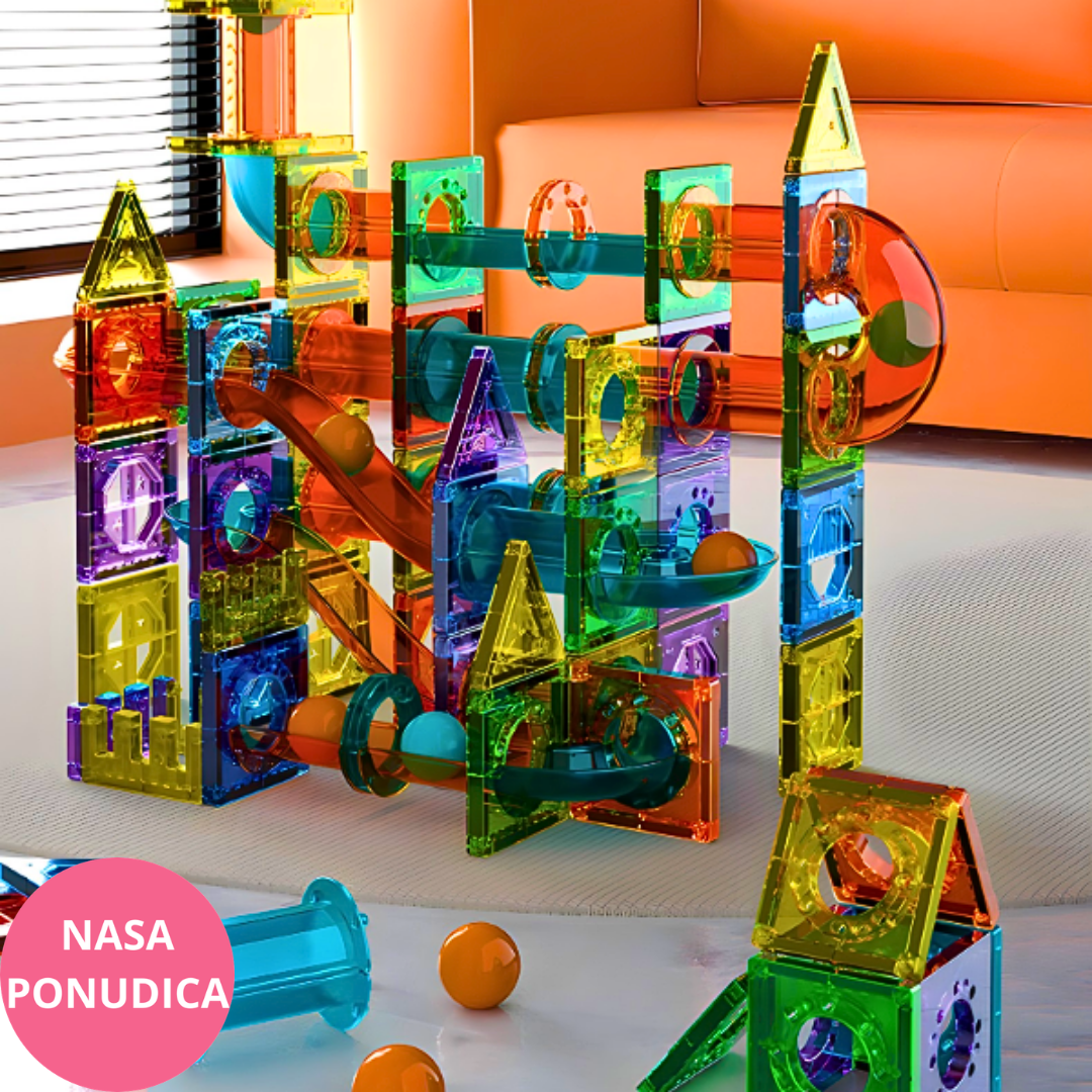 Magnetne kocke 73 delova 3D magnetne plocice