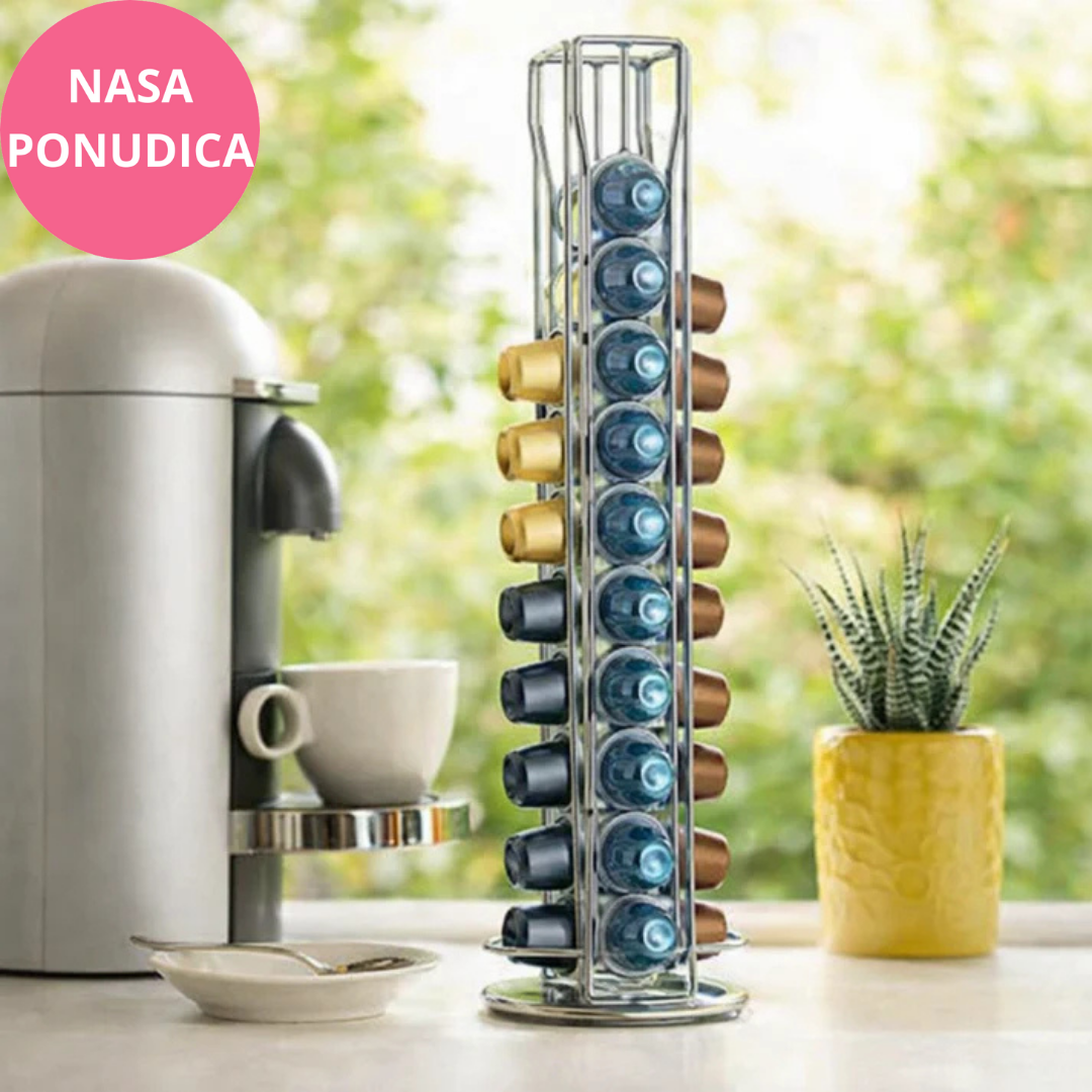 Rotirajući stalak za Nespresso kapsule – držač za 40 kapsula