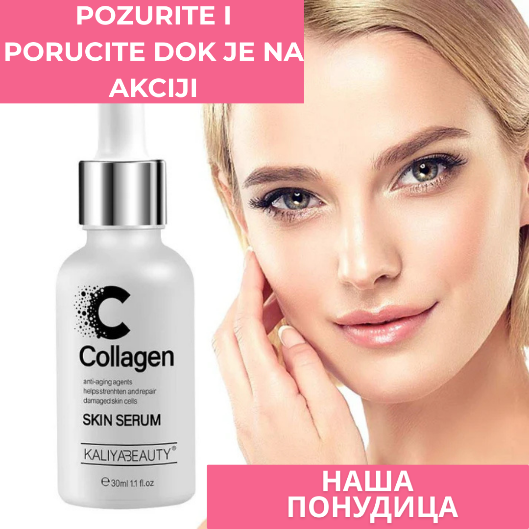 Kolagen serum protiv starenja zateže lice smanjuje bore