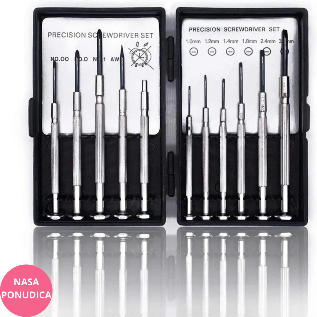 Precizni set mini odvijača – 11 delova šrafcigera