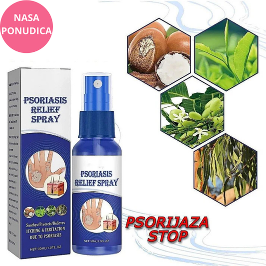 Biljni sprej protiv psorijaze, crvenila i perutanja kože – Herbal Psoriasis Relief