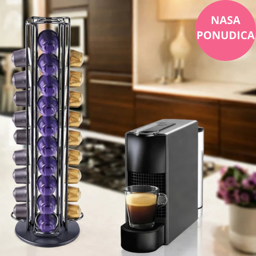 Rotirajući stalak za Nespresso kapsule – držač za 40 kapsula