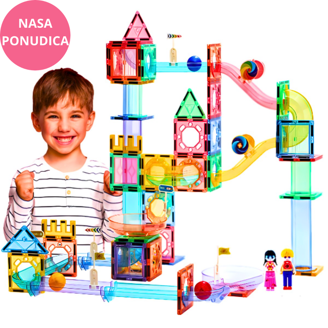 Magnetne kocke 73 delova 3D magnetne plocice