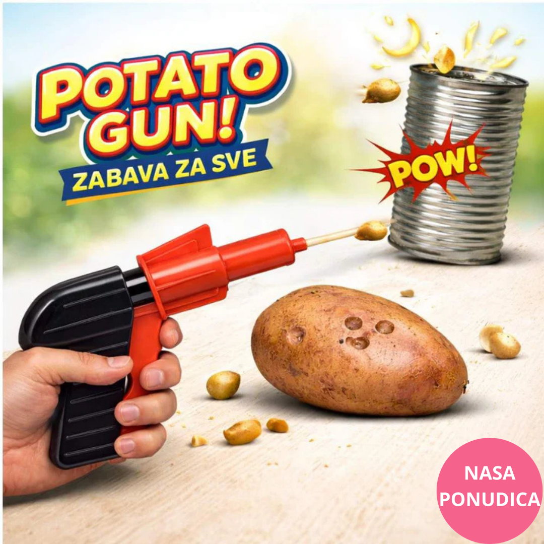 Dečiji pištolj na krompir – zabavna i bezbedna igračka (Potato Gun)