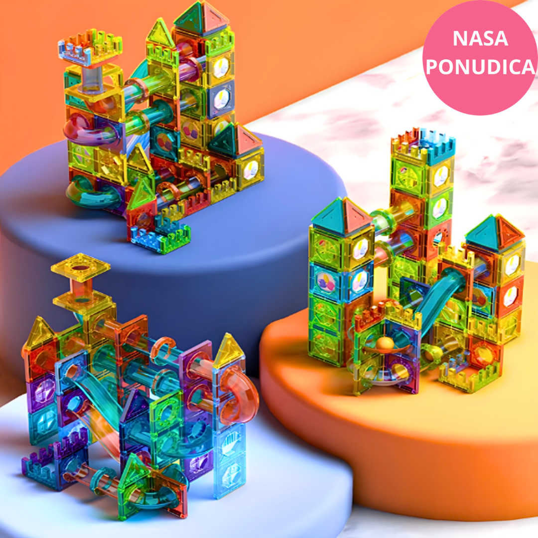 Magnetne kocke 73 delova 3D magnetne plocice