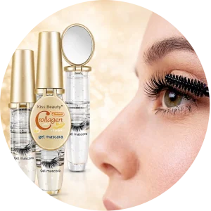 Collagen Gel Mascara – 2 u 1 Kiss Beauty maskara i ogledalce