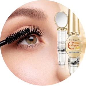 Collagen Gel Mascara – 2 u 1 Kiss Beauty maskara i ogledalce