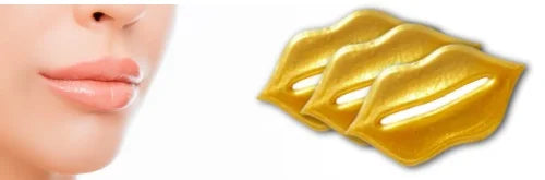 100% Bio kolagen maska za usne sa 24k zlatom -3komada